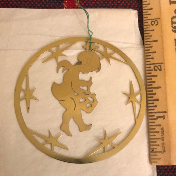 4 Vintage Brass Musicians Spinner Ornaments - Picture 8 of 8